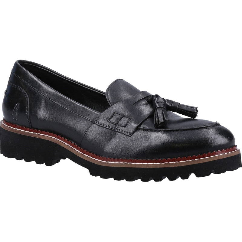 Hush Puppies Ginny Damen Schwarze Farbe Lederloafer