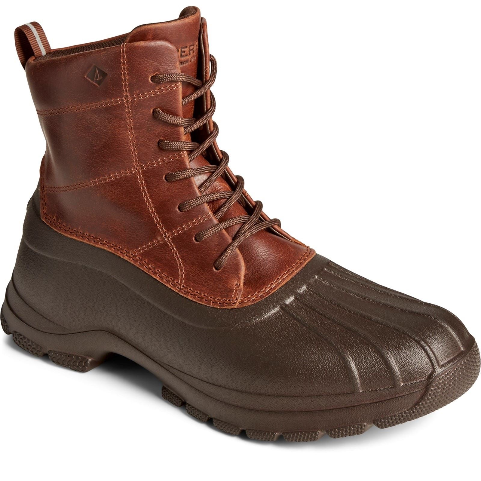 Sperry Duck Float Lederbraune Gummistiefel