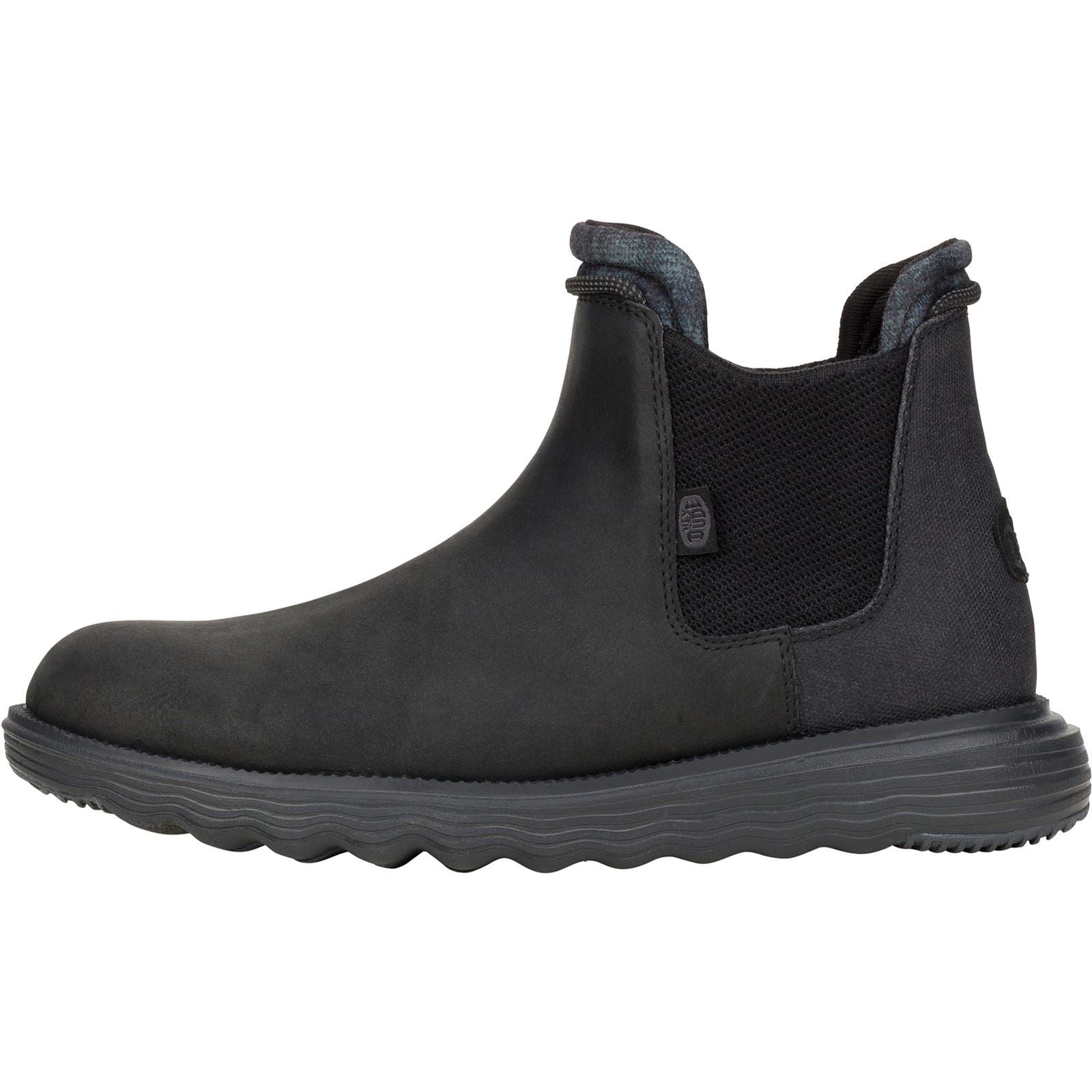 HEYDUDE Branson Classic Herren Schwarze Stiefel