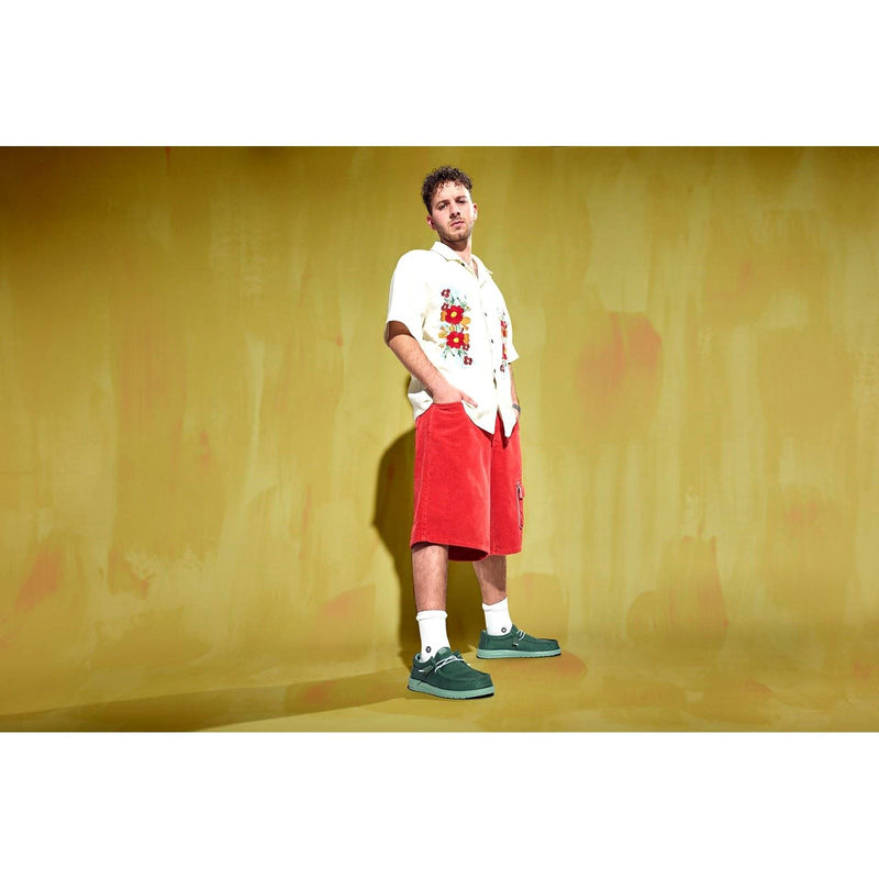 HEYDUDE Wally Canvas 100% Baumwolle Herren Enten Grün/Eisberg Grün Mokassin Schuhe