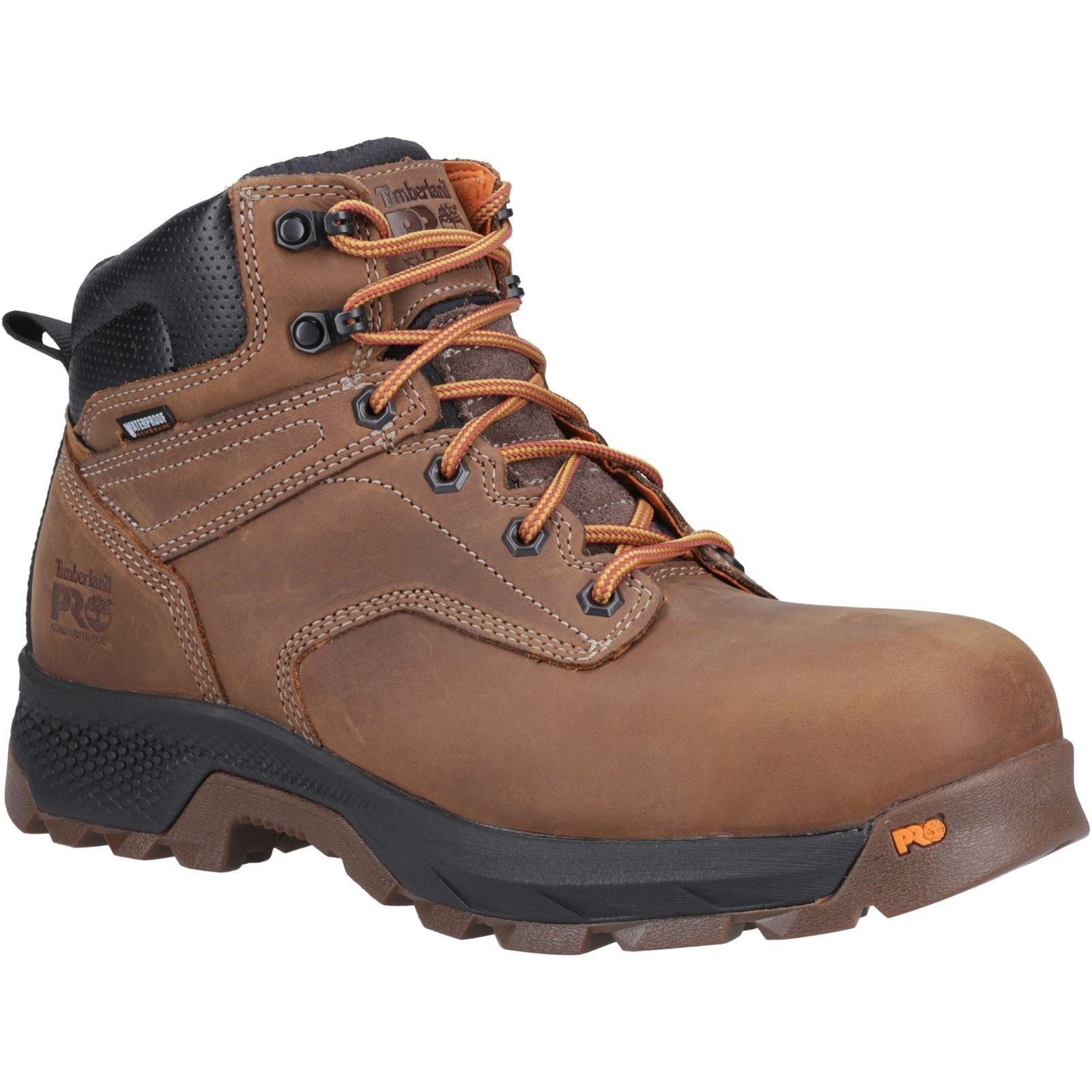Timberland Pro Titan Sechs Zoll Leder Braune Sicherheitsschuhe