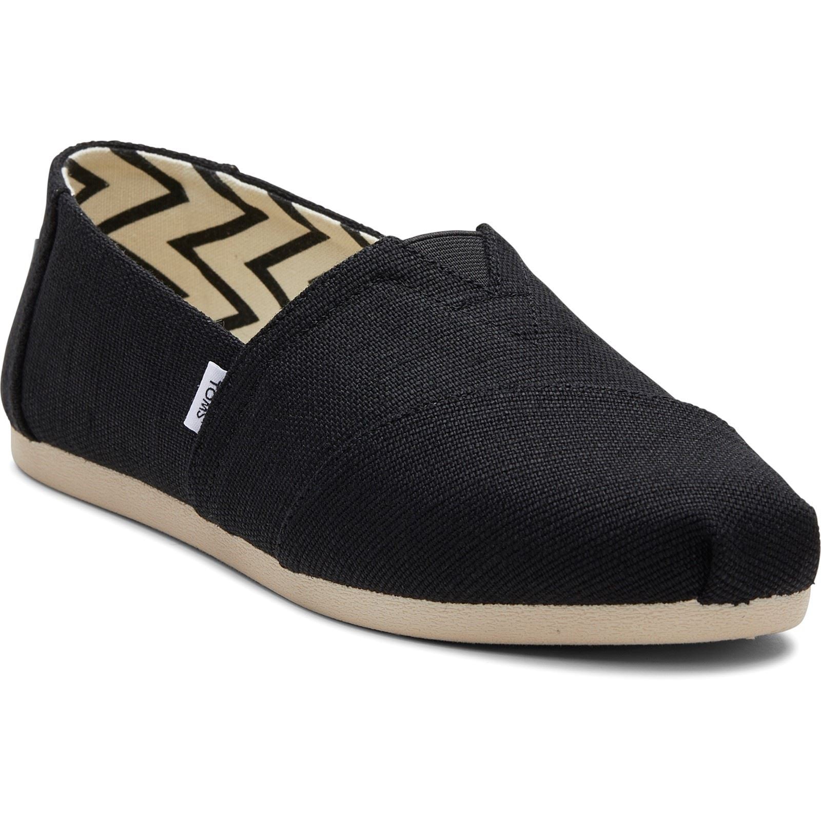 TOMS Alpargata Classic Baumwolle Damen Schwarze Farbe Espadrilles