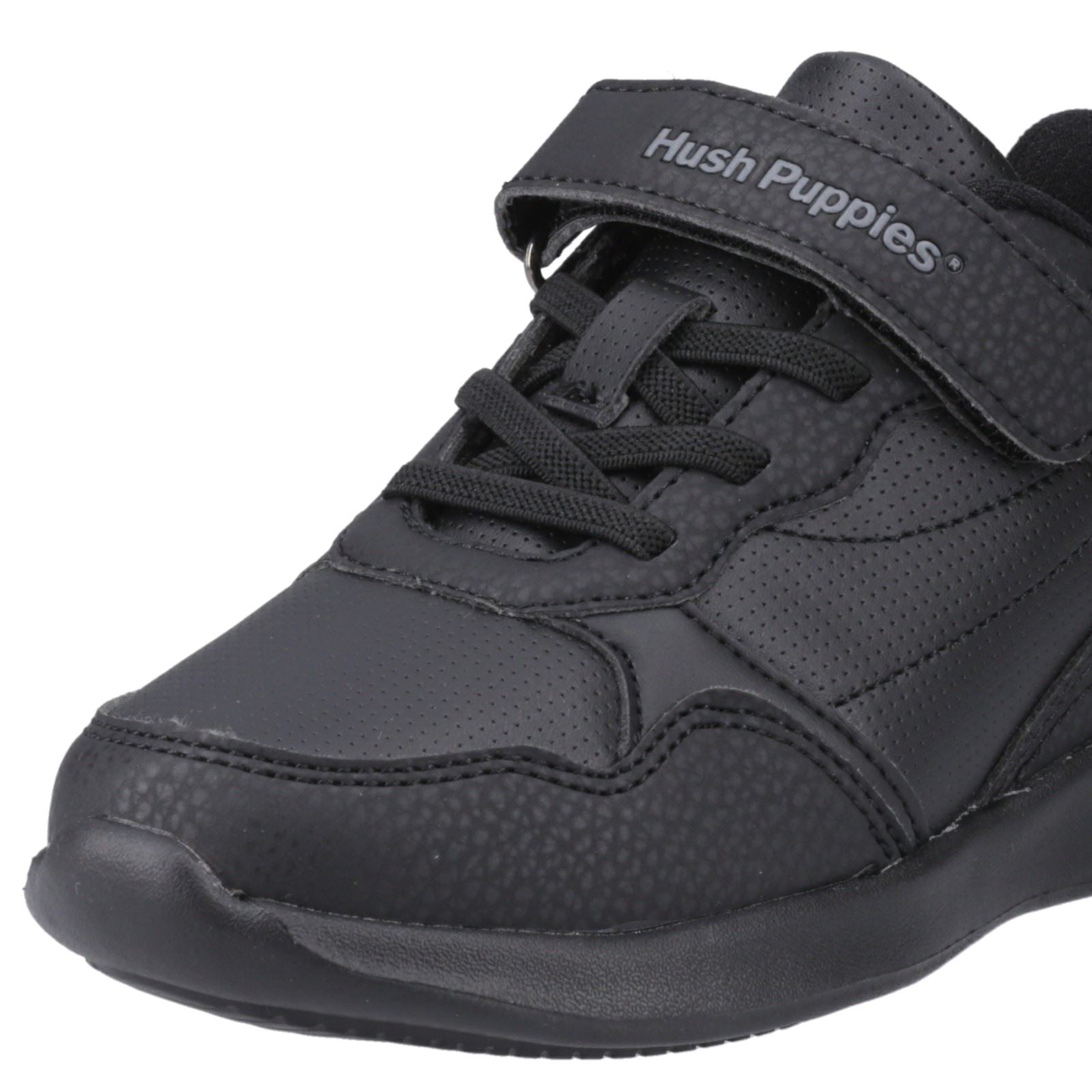 Hush Puppies Marling Bungee Lace Junior Polyurethan Schwarze Schuhe