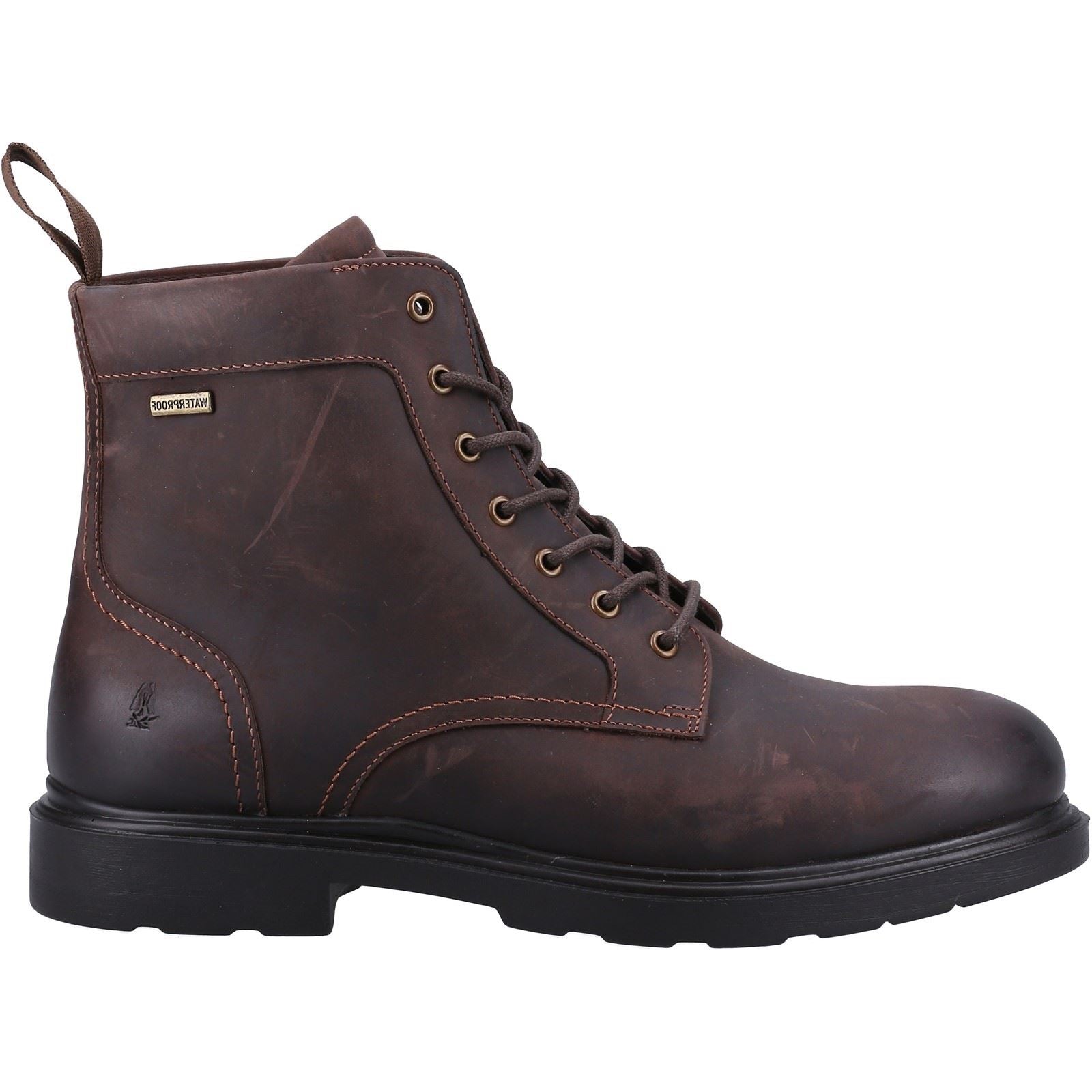 Hush Puppies Porter Braune Herrenstiefel Aus Leder