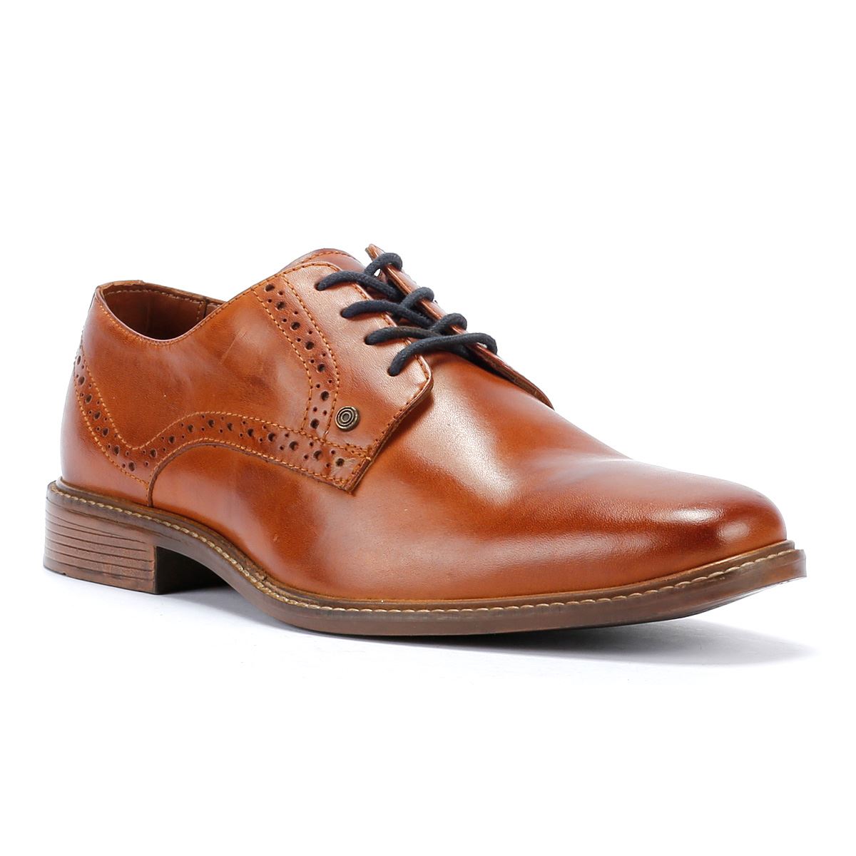 Lambretta Harvey Derby Herren-Schnürschuhe Aus Braunem Leder