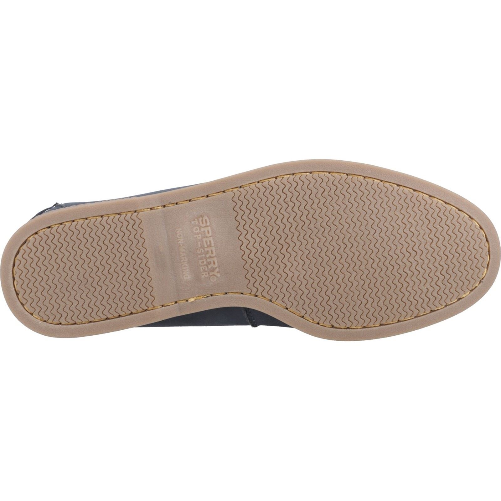 Sperry Tacoma Herren Bootsschuhe Aus Leder In Marineblau/Braun