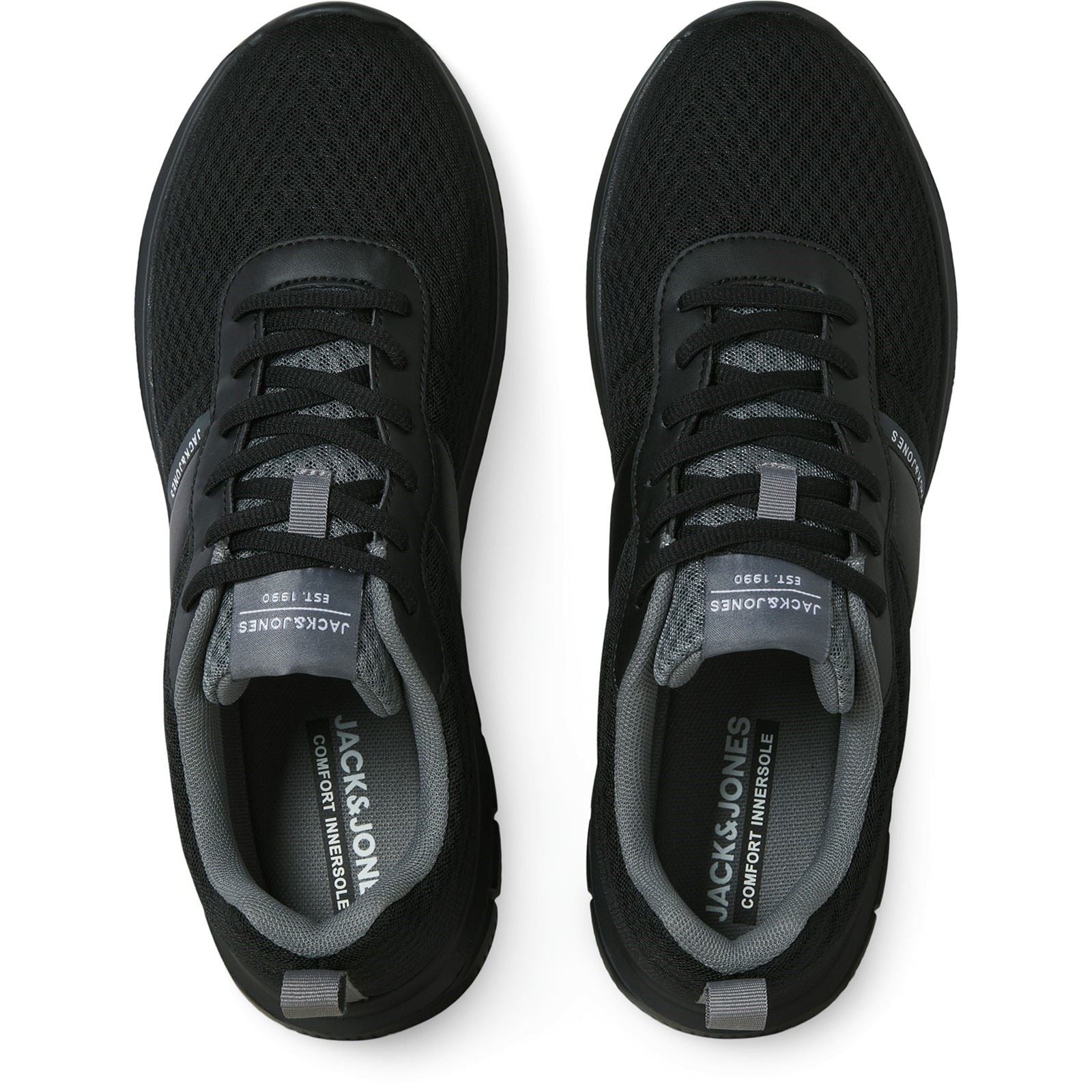 Jack & Jones Taylor Mesh Polyurethan Herren Schwarze Sneakers