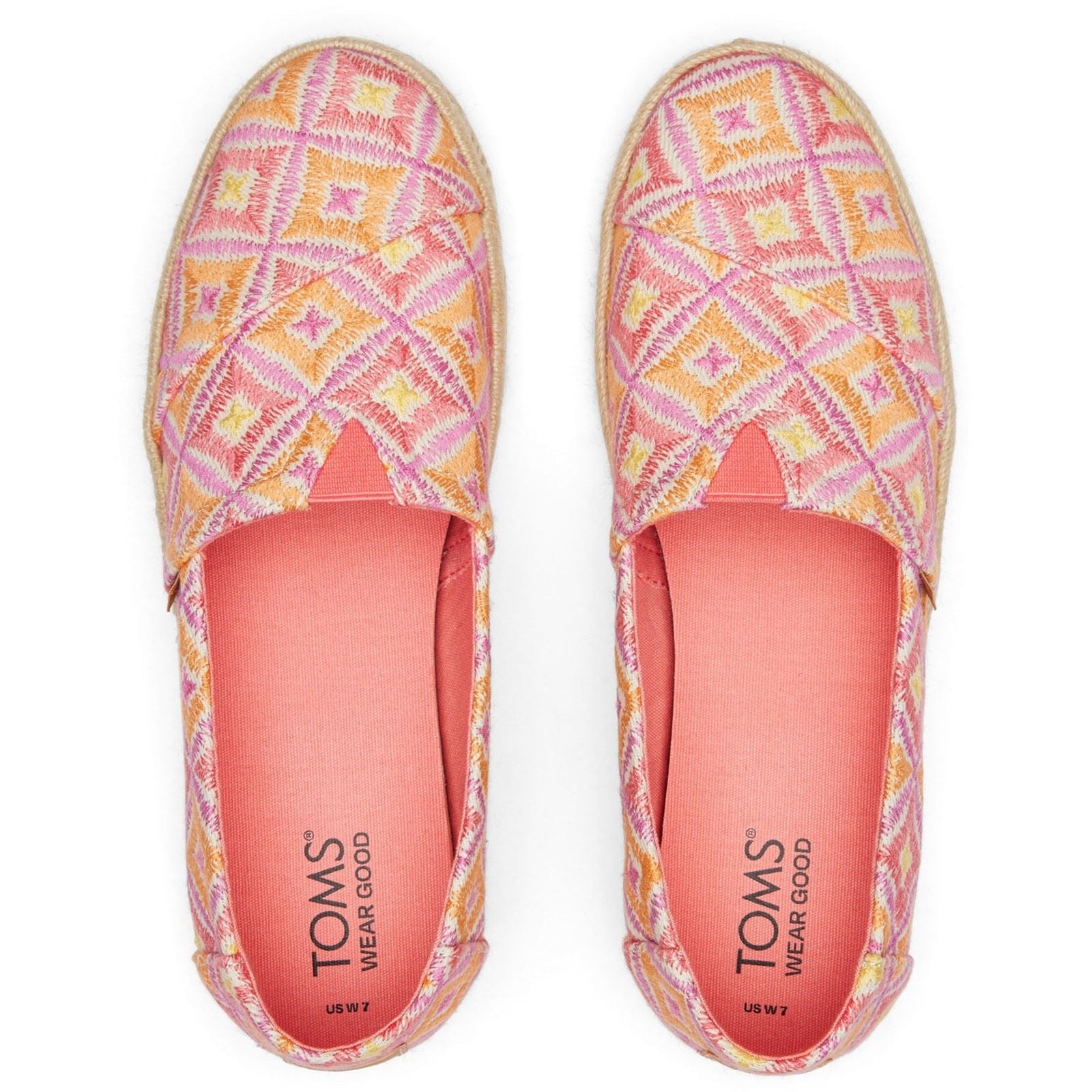 TOMS Alpargata Rope 2.0 Polyester Damen Shell Pink Espadrilles