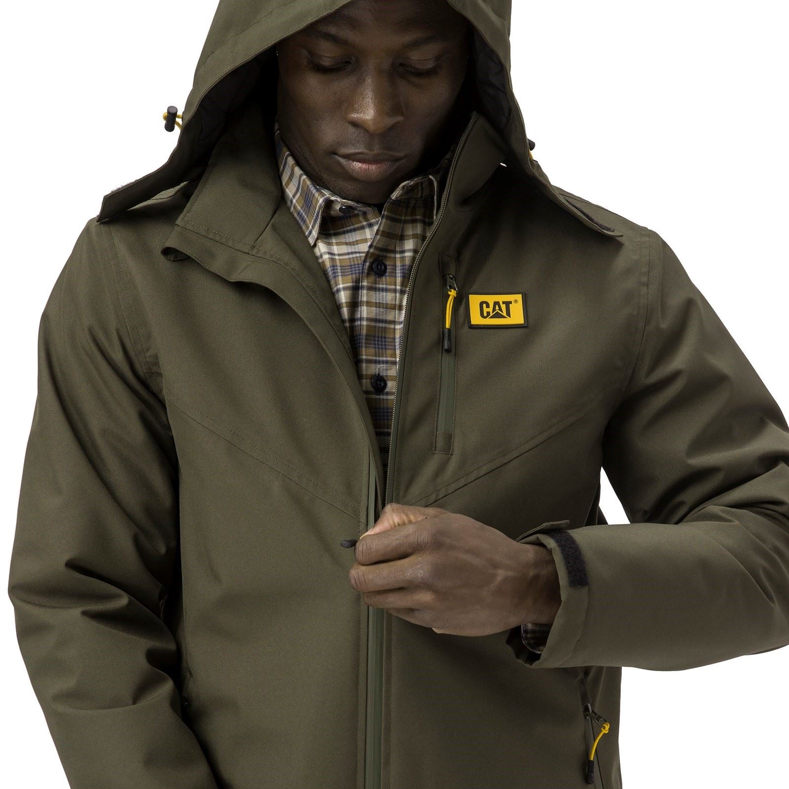Caterpillar Lightweight Insulated Herren Grünes Daunenjacke