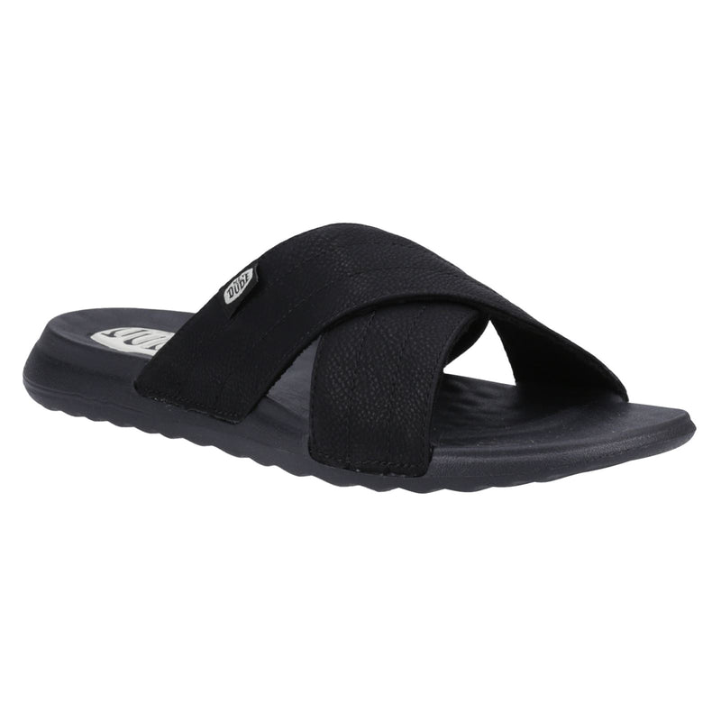 HEYDUDE Christi Slide Distressed Damen Schwarze Farbe Sandalen