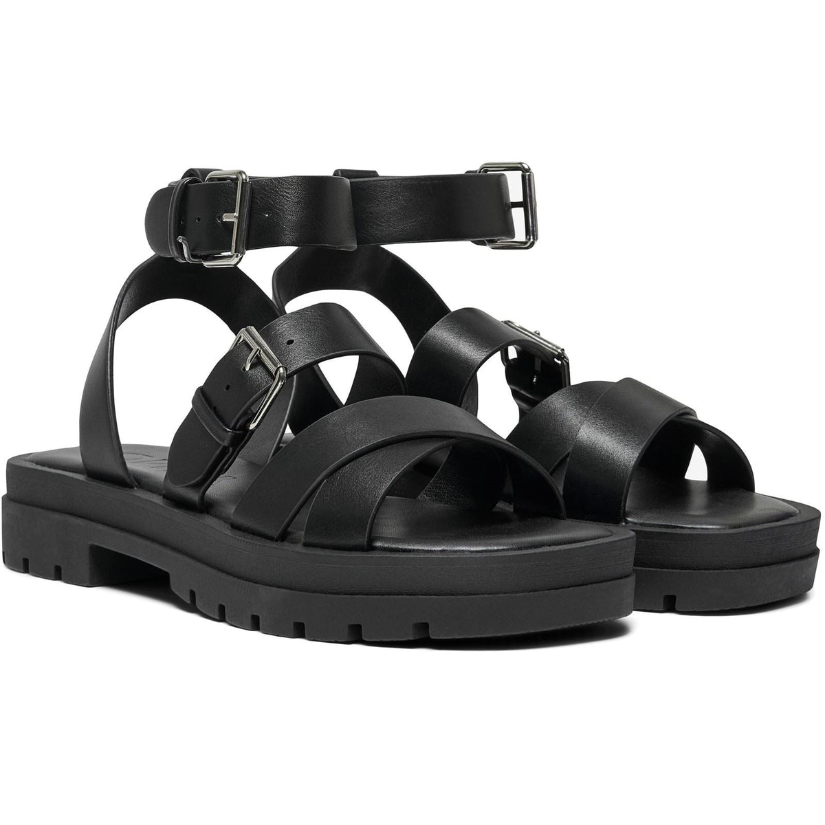 ONLY MELODY 1 Synthetik Damen Schwarze Farbe Sandalen