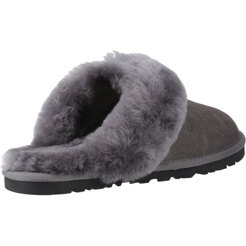 Hush Puppies Samantha Damen Hausschuhe aus Wildleder in Grau