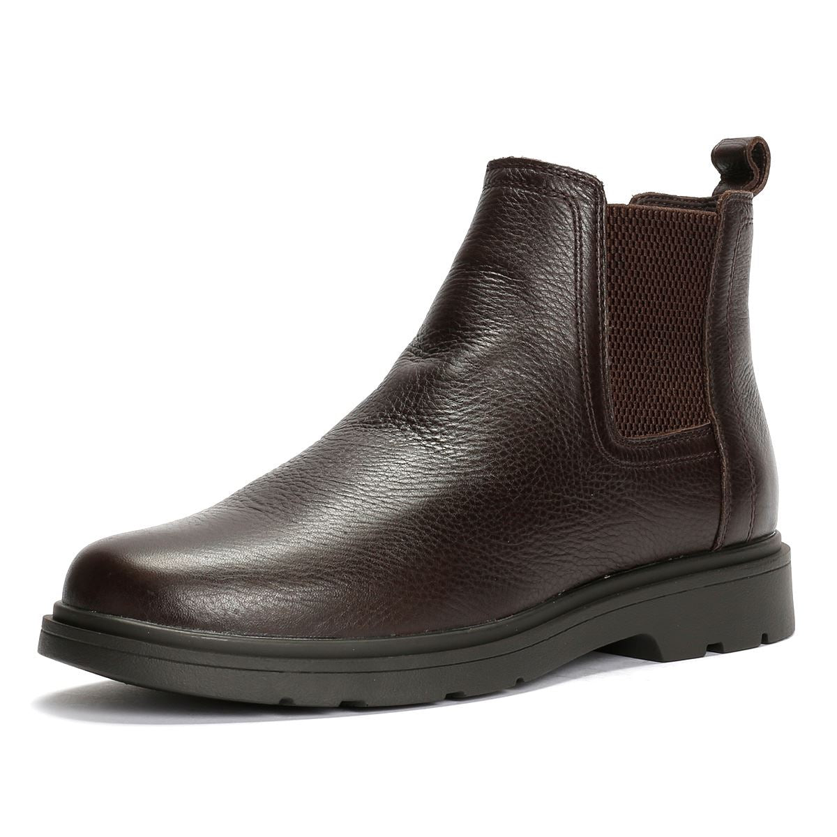 Geox Spherica EC1 C Tumble Leder Herren Braune Stiefel
