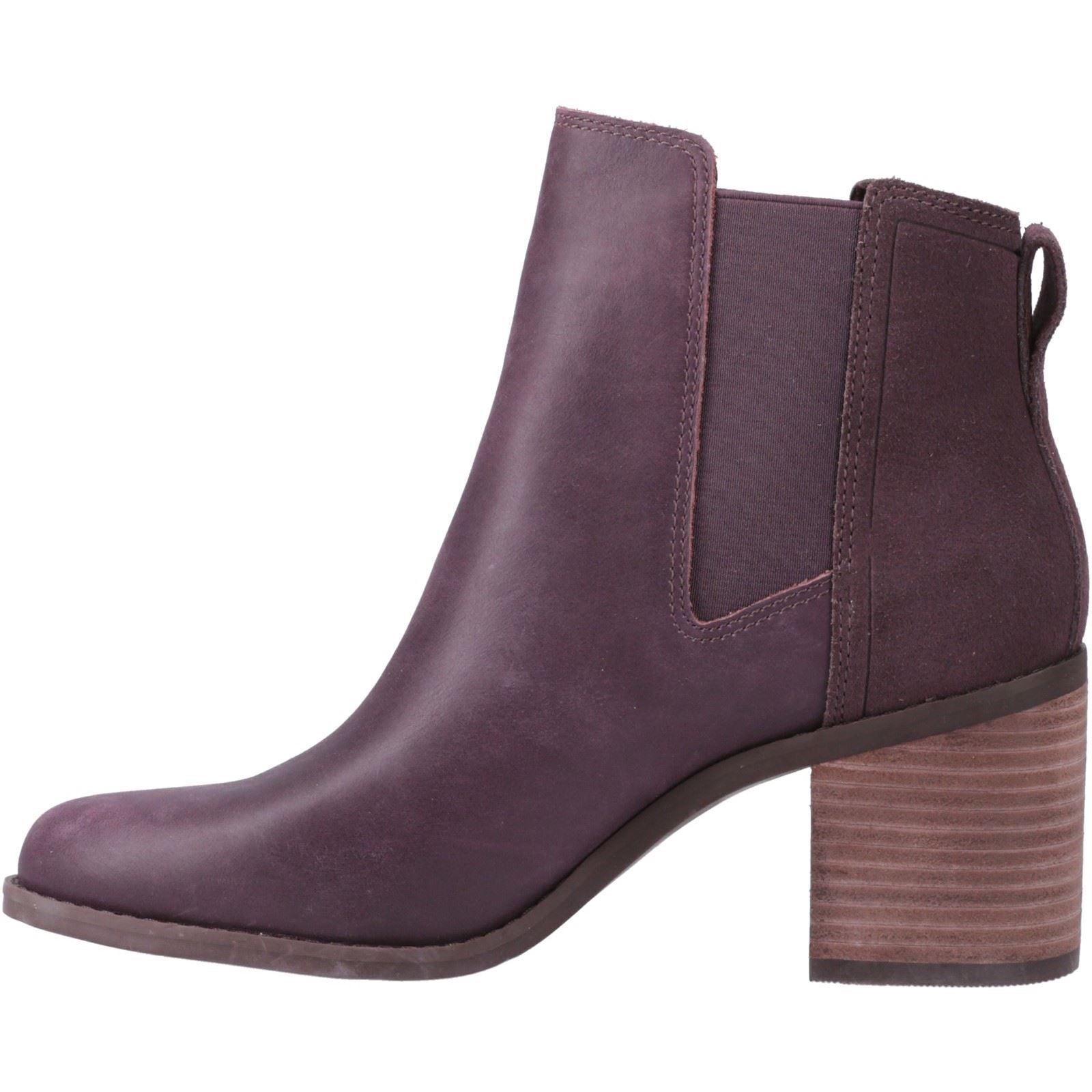 TOMS Evelyn Leder Frauen Pflaumen Stiefel