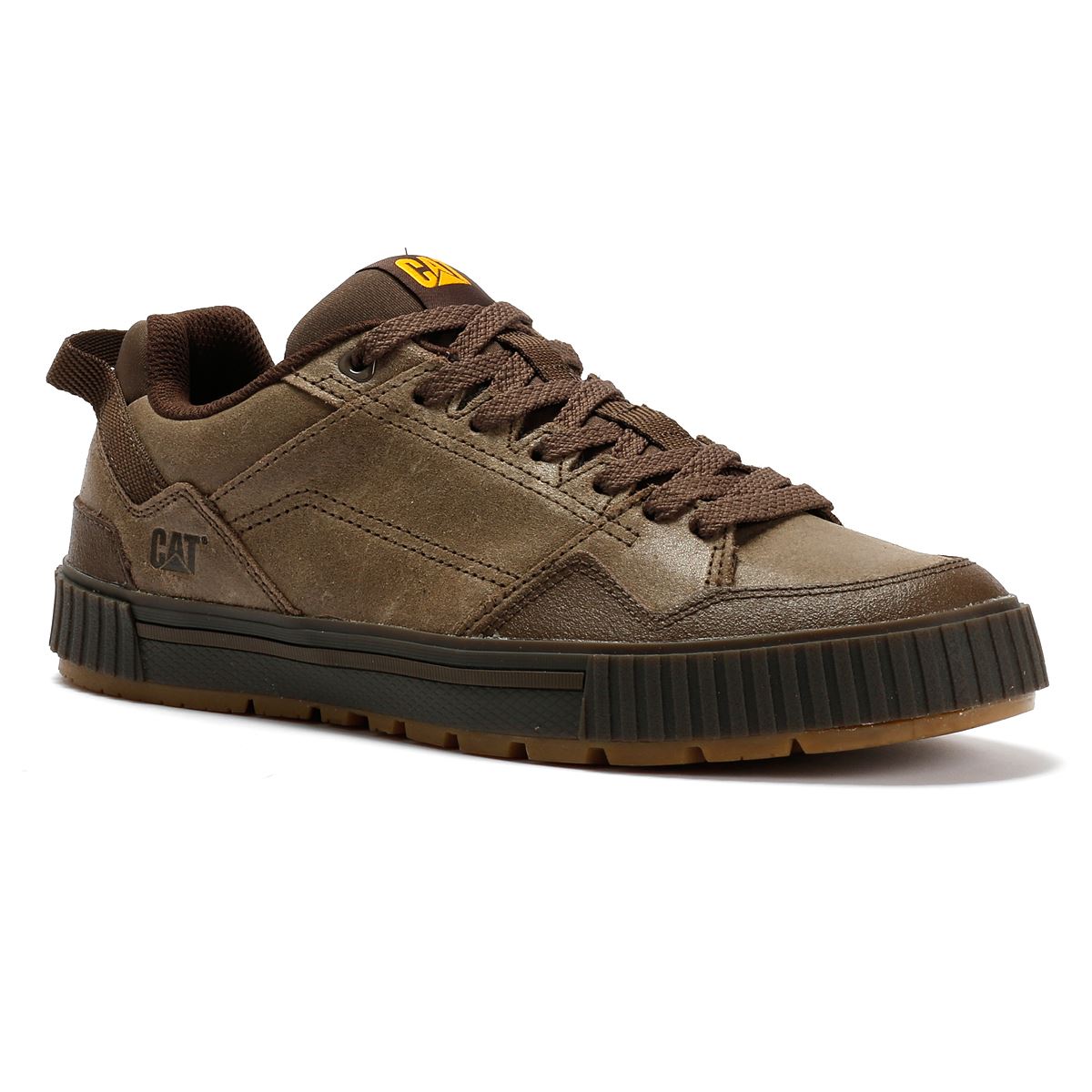 Caterpillar Axiom Waxy Herren Leder Braune Schnürschuhe