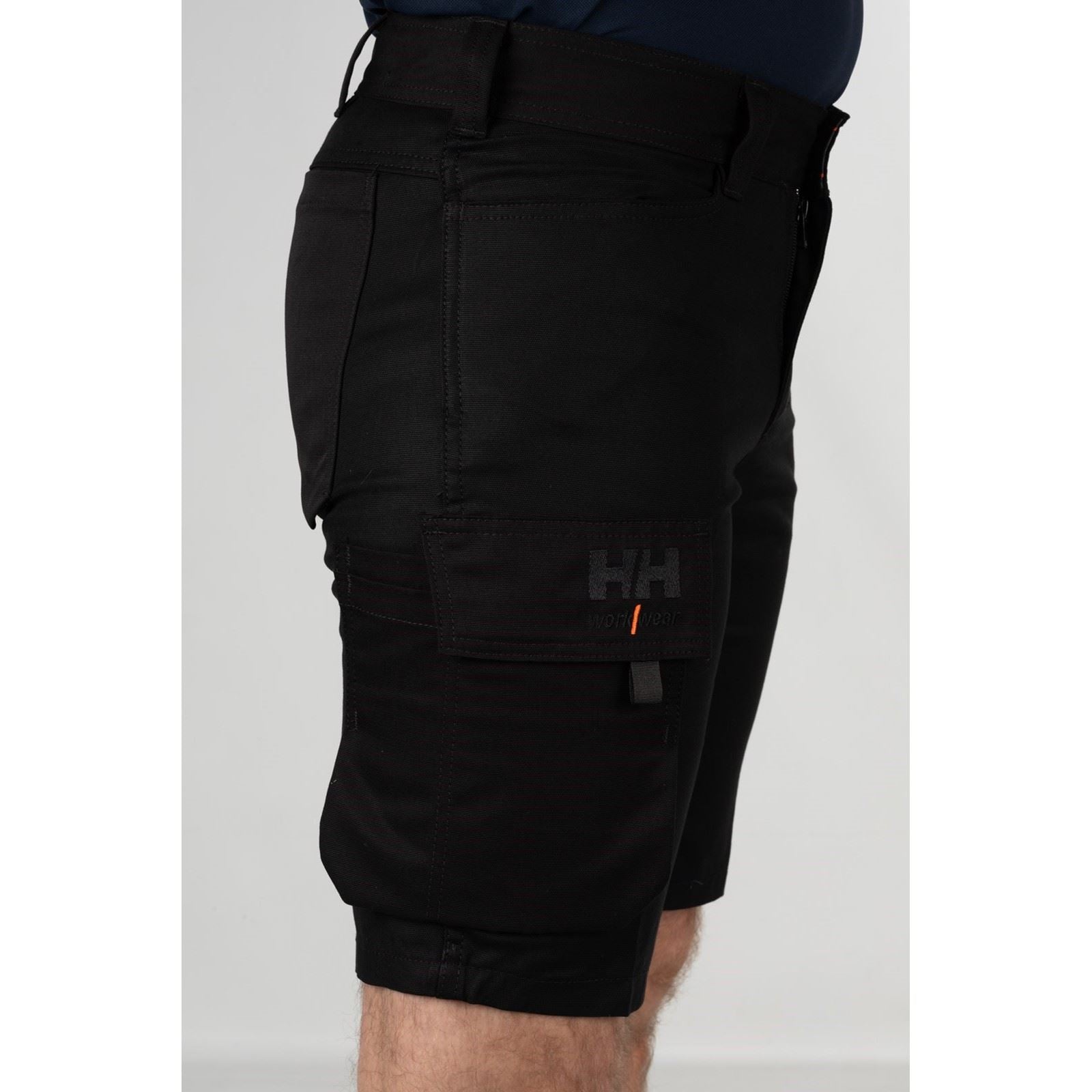 Helly Hansen Workwear Oxford Service Baumwoll Männer Schwarze Farbe Knie Lange Shorts