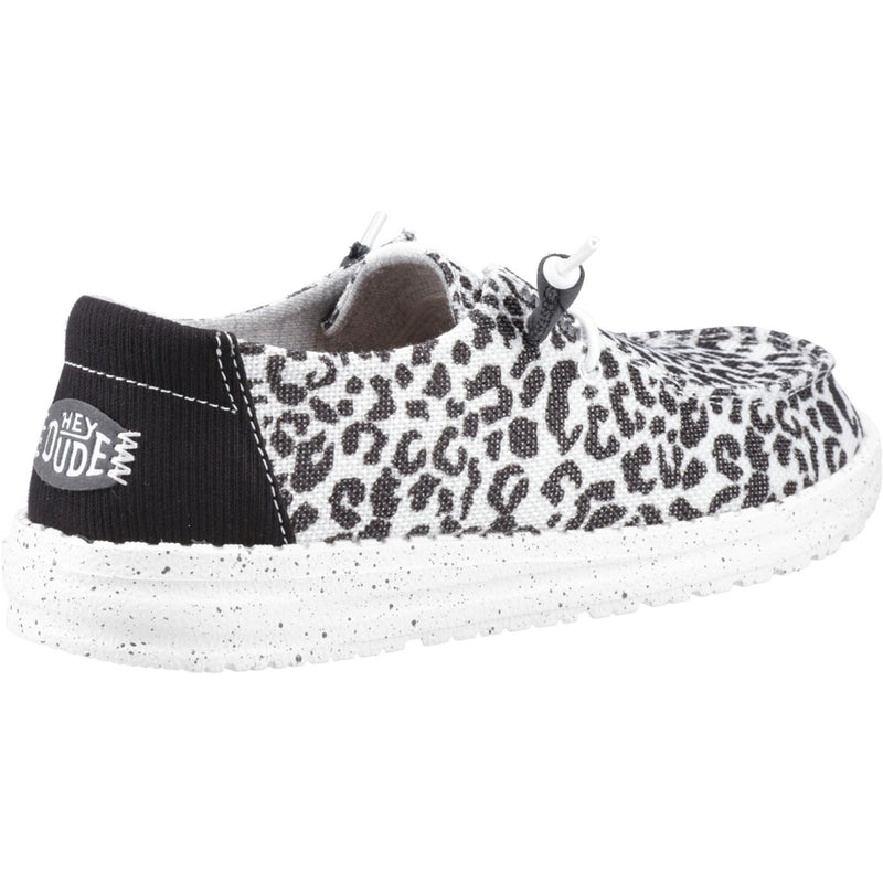 HEYDUDE Wendy Leopard Damen Schwarz/Graue Loafer