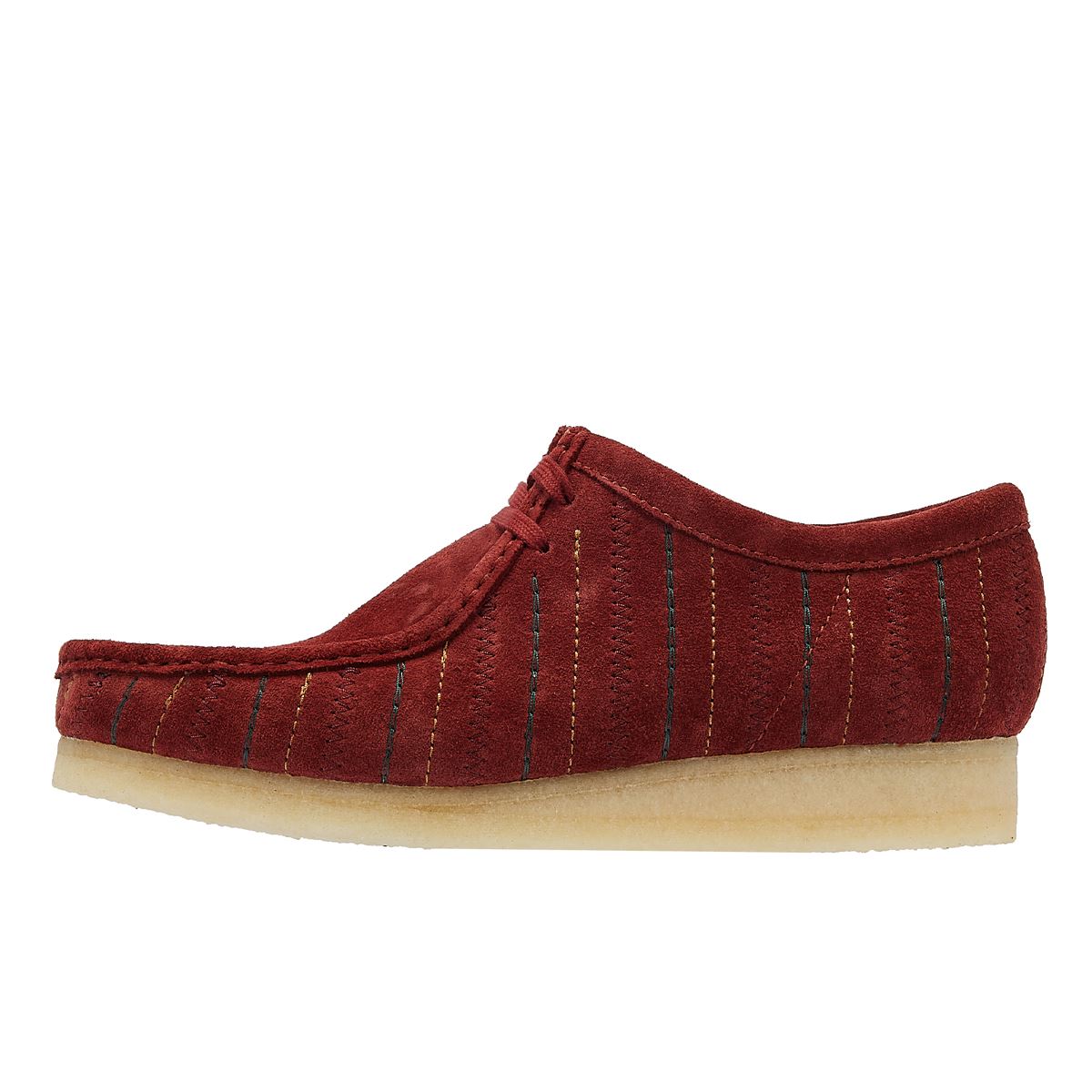 Clarks Originals Wallabee Kombination Herren Burgund Schnürschuhe