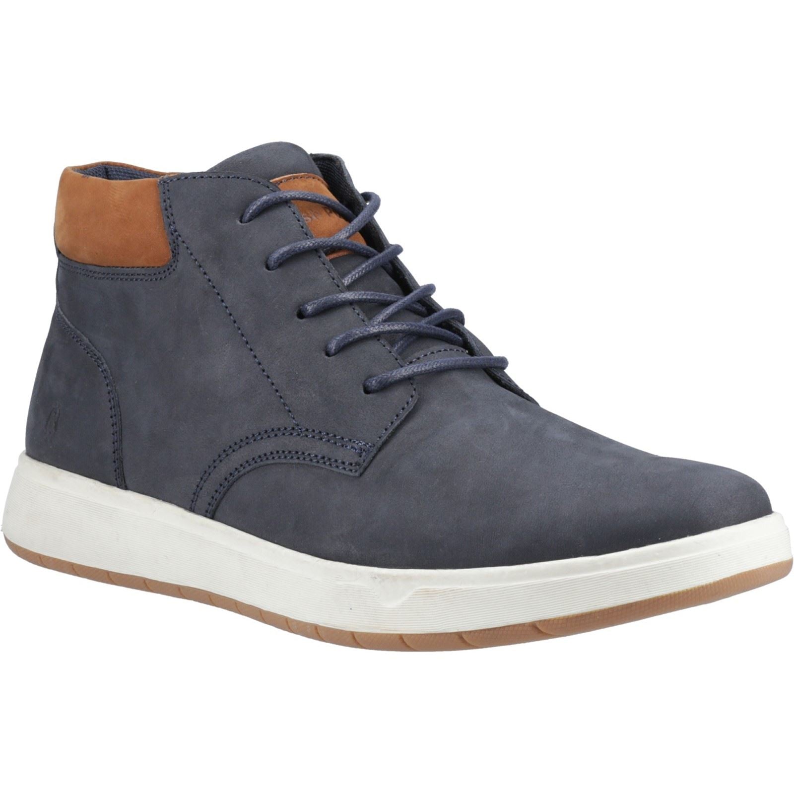 Hush Puppies Bronko Chukka Herrenstiefel Aus Leder In Marineblau