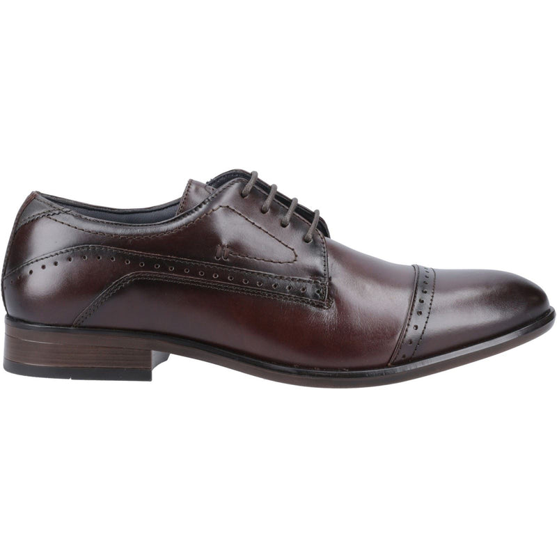 Pod Ralph Leder Herren Kastanienbraune Oxford-Schuhe