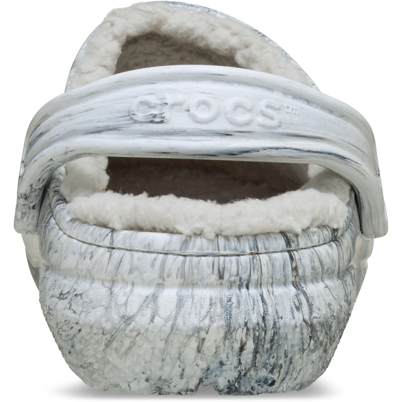 Crocs Classic Lined Clog Thermoplastische Damen Graue Wirbel Clogs