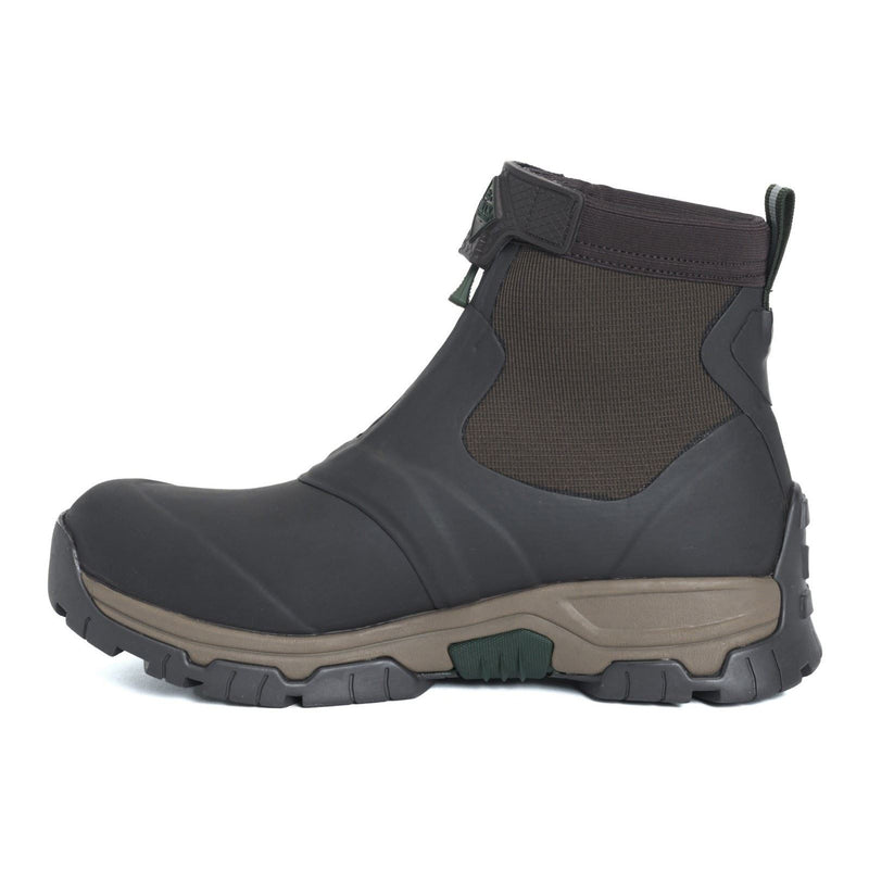 Muck Boots Apex Mid Zip Gummi-Dunkelbraune Gummistiefel
