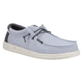 HEYDUDE Wally Coastline Stoff Herren Bootsschuhe In Steingrau