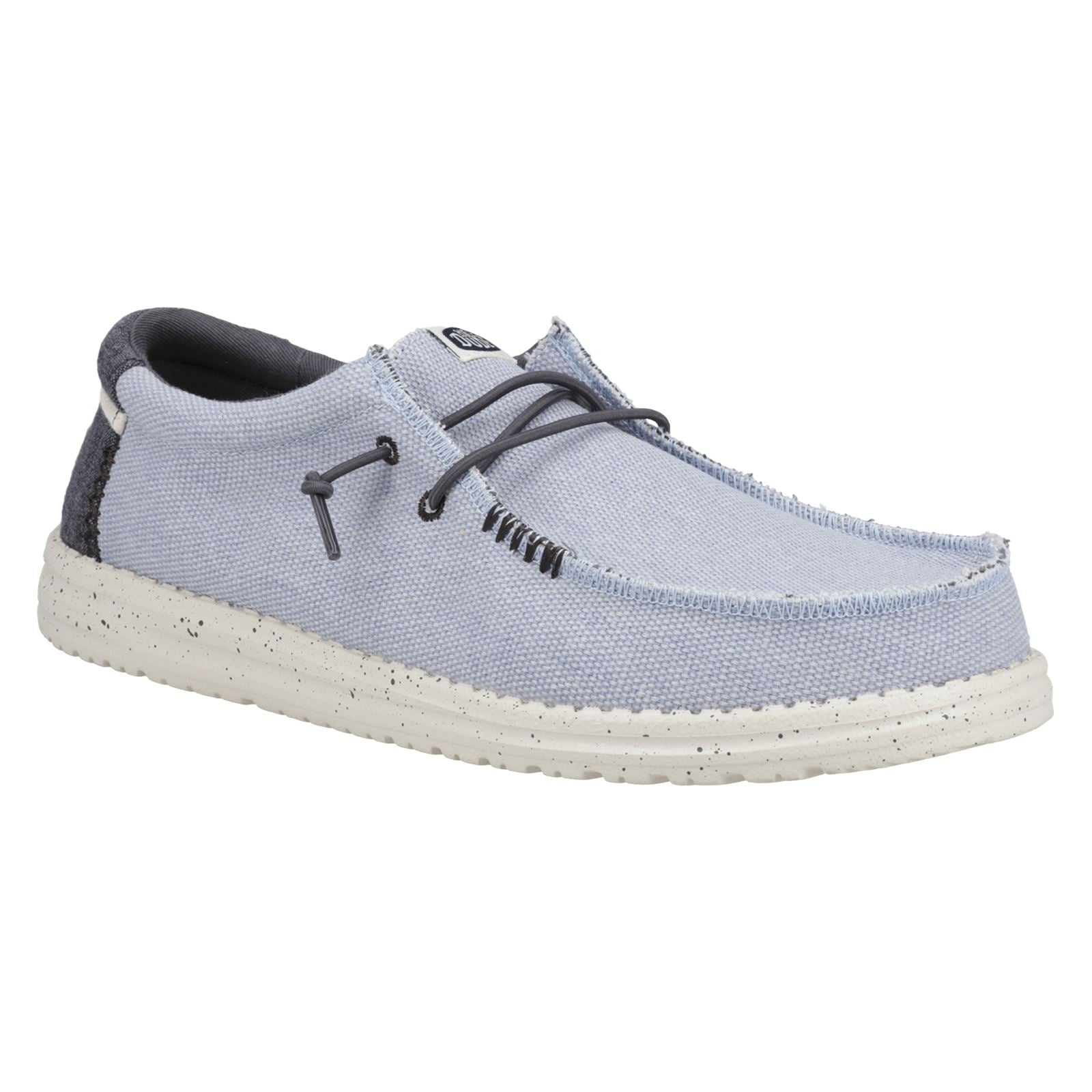HEYDUDE Wally Coastline Stoff Herren Bootsschuhe In Steingrau
