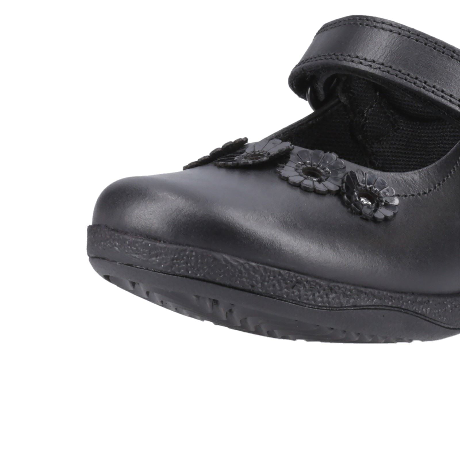 Hush Puppies Christina Junior Mädchenschuhe Aus Schwarzem Leder
