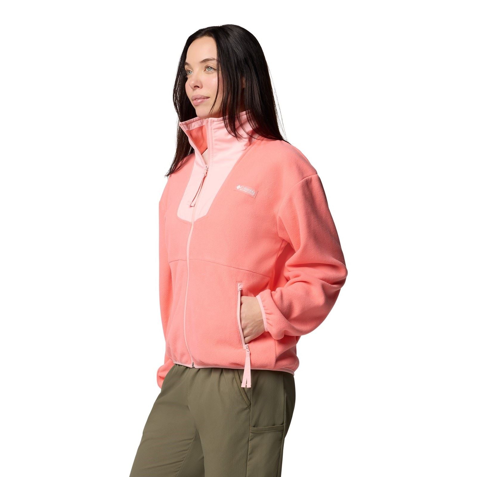 Columbia Sequoia Grove Full Zip Fleece Damen Rote Fleecejacken