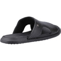 Hush Puppies Callum Slide Herren Sandalen Aus Schwarzem Leder