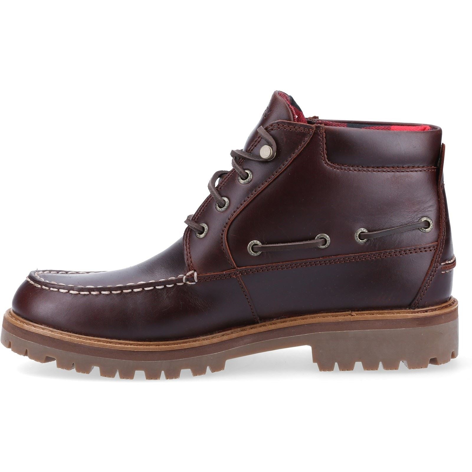 Sperry Authentic Original Lug Chukka Leder-Herrenstiefel In Amarettoton.