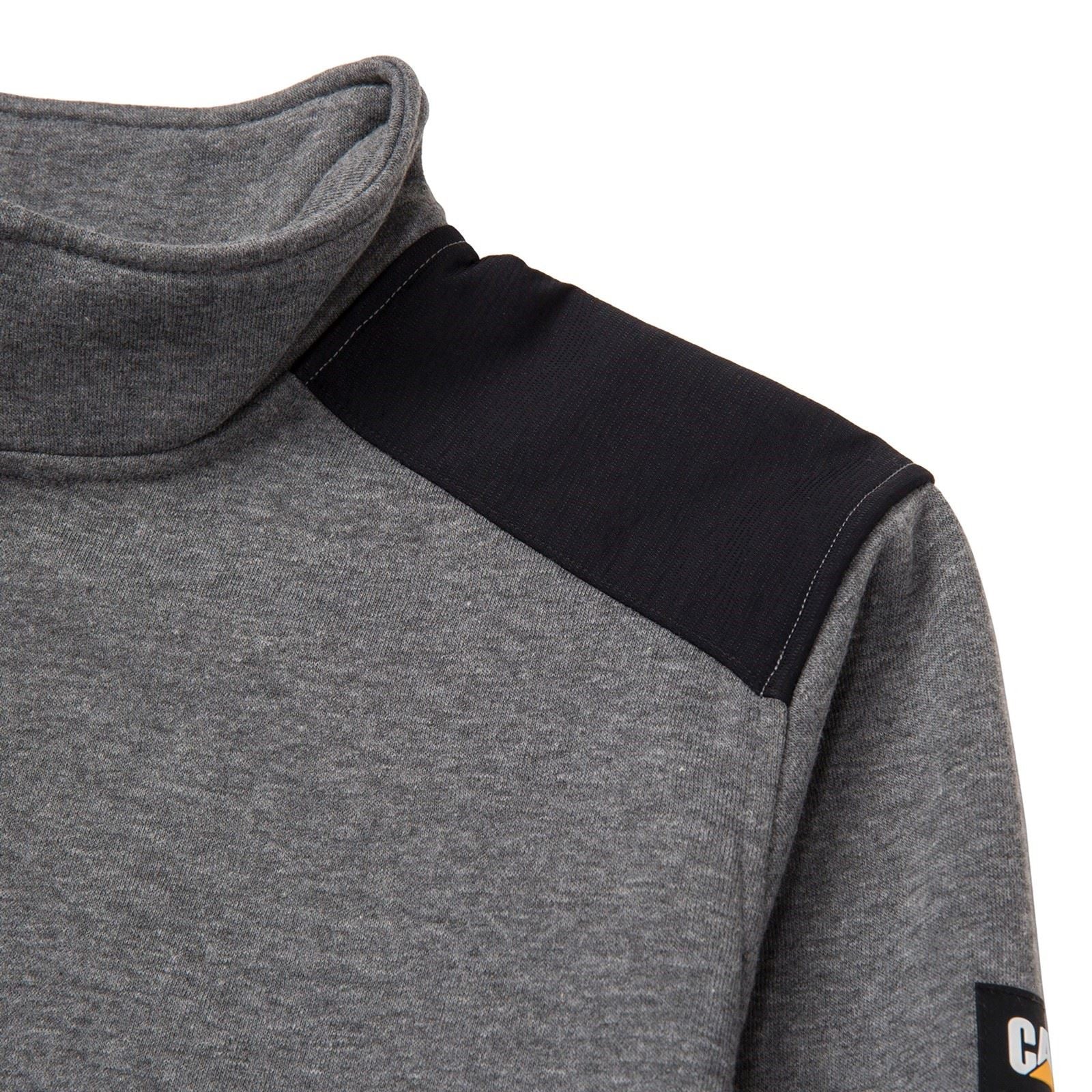 Caterpillar Essential 1/4 Zip Polyester Herren Grau Sweatshirt