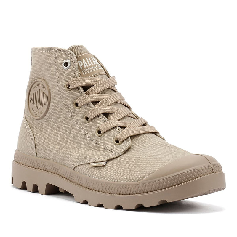 Palladium Pampa Hi Mono Chrome Canvas Herren Khaki Stiefel