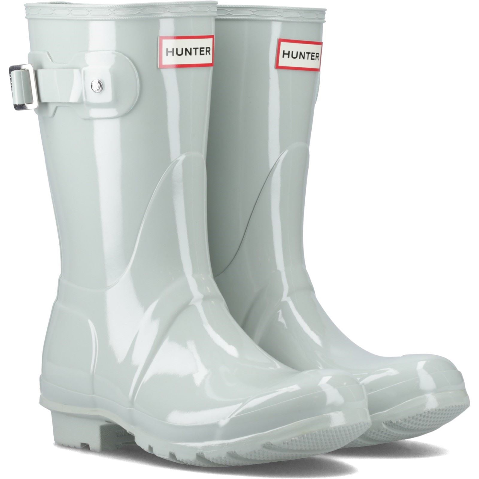 Hunter Original Short Damen Gummistiefel In Seetanggrün