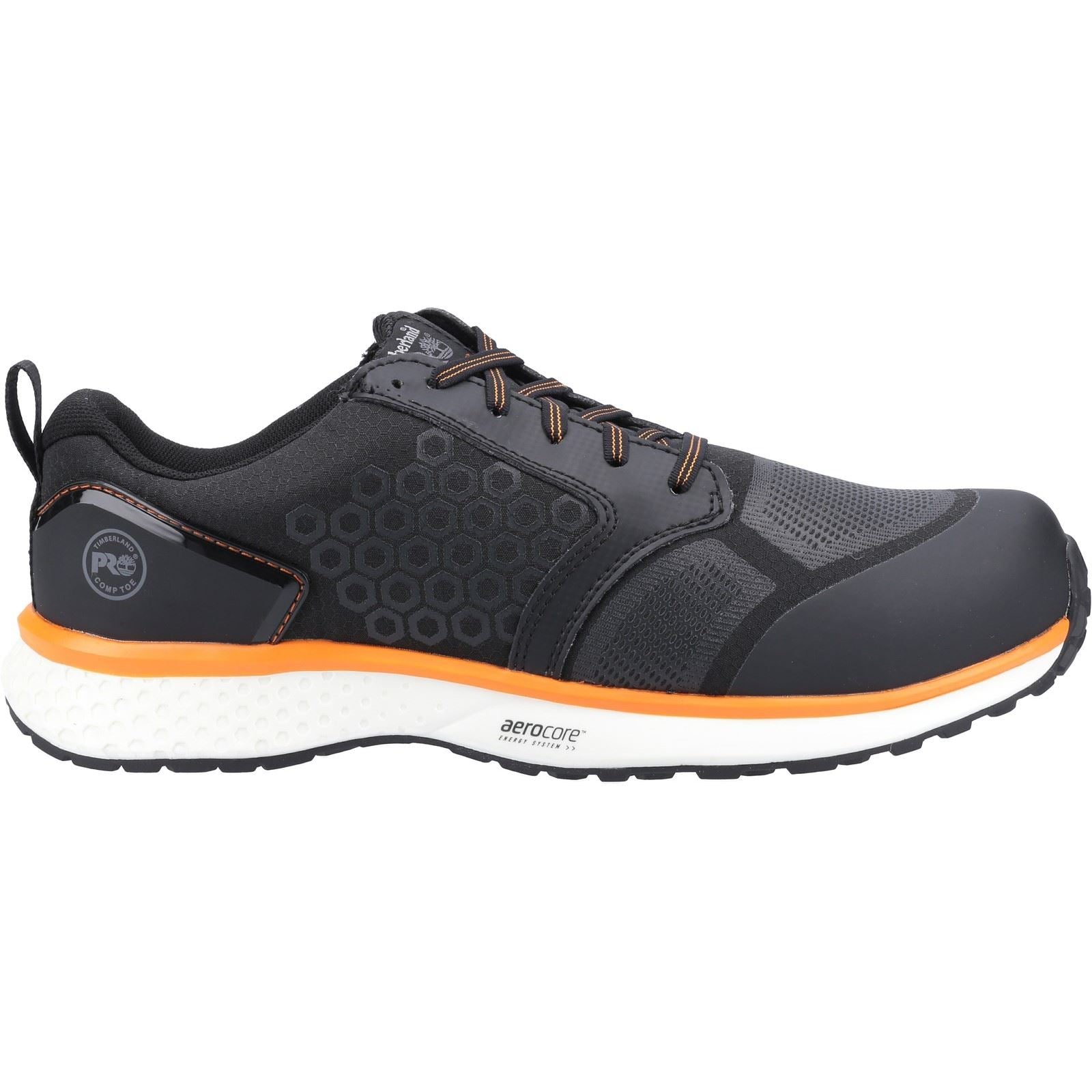 Timberland Pro Reaxion Synthetische Schwarz/Orange Sicherheits-Sneaker