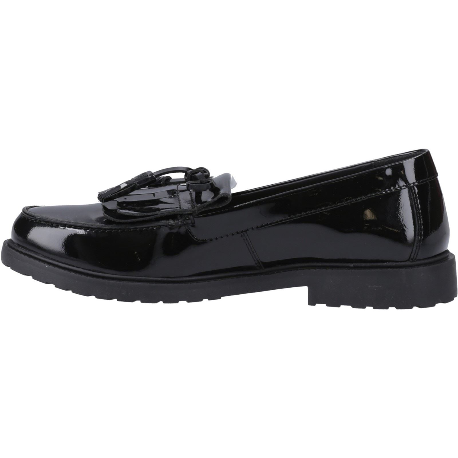 Hush Puppies Verity Kiltie Damen Schwarze Farbe Lederloafer