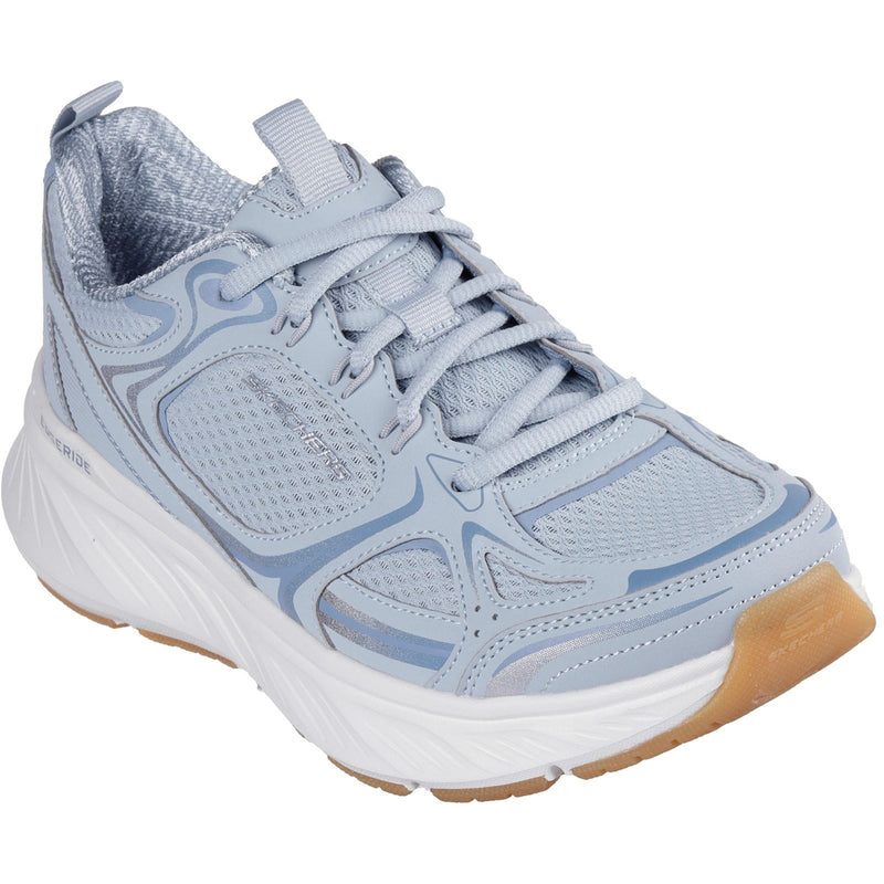 Skechers Edgeride Silver Eclipse Synthetische Damenblaue Turnschuhe