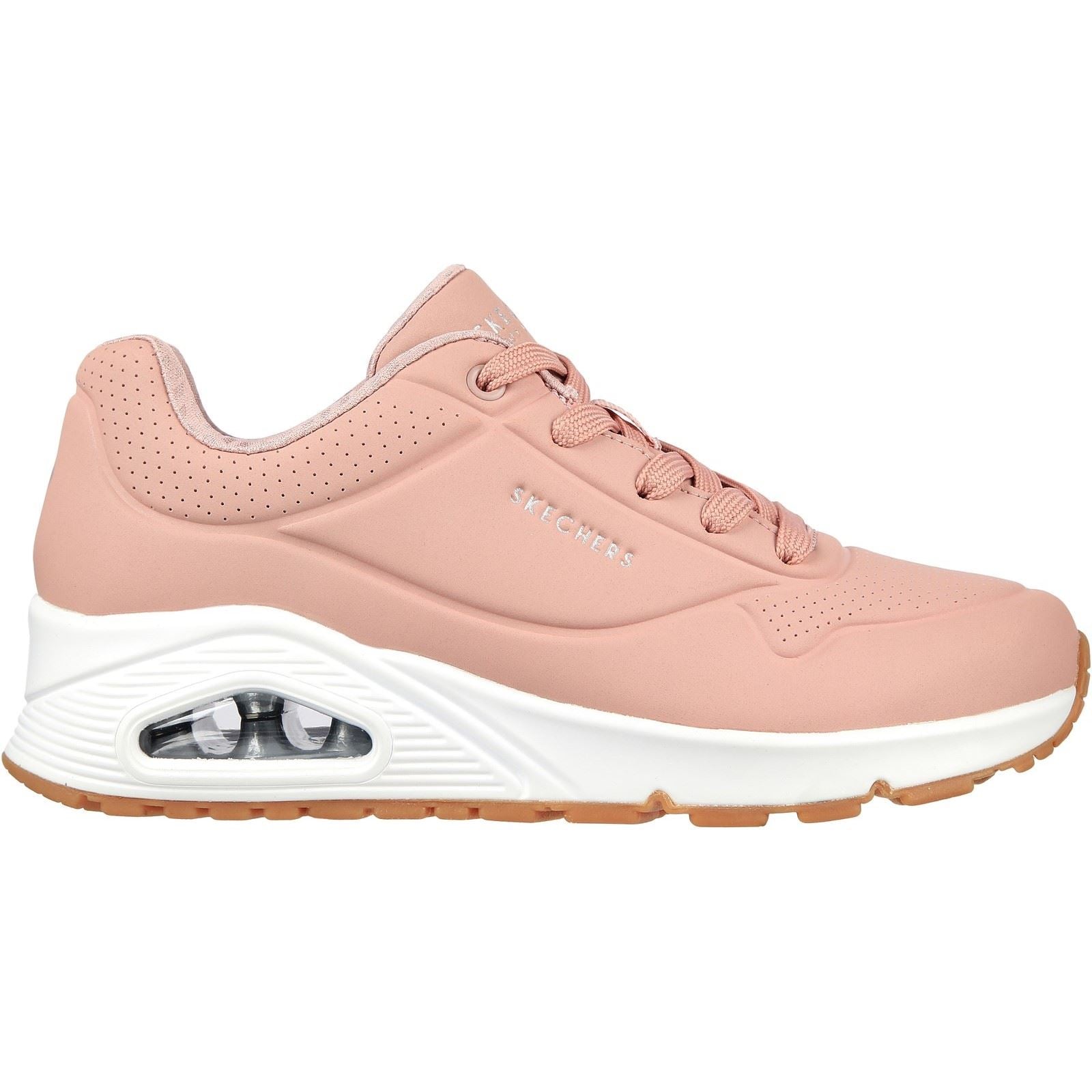 Skechers Uno Stand On Air Synthetik Damen Sneaker In Rosa