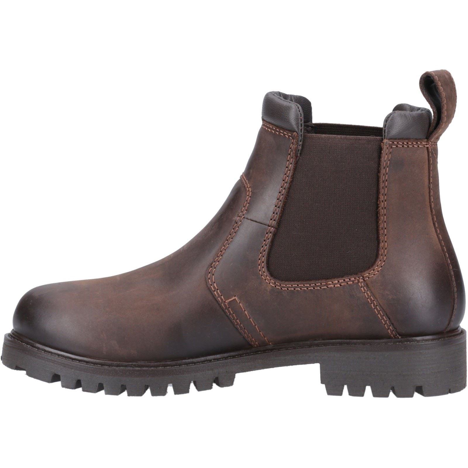 Cotswold Pamington Damen Chelsea Stiefel aus braunem Leder
