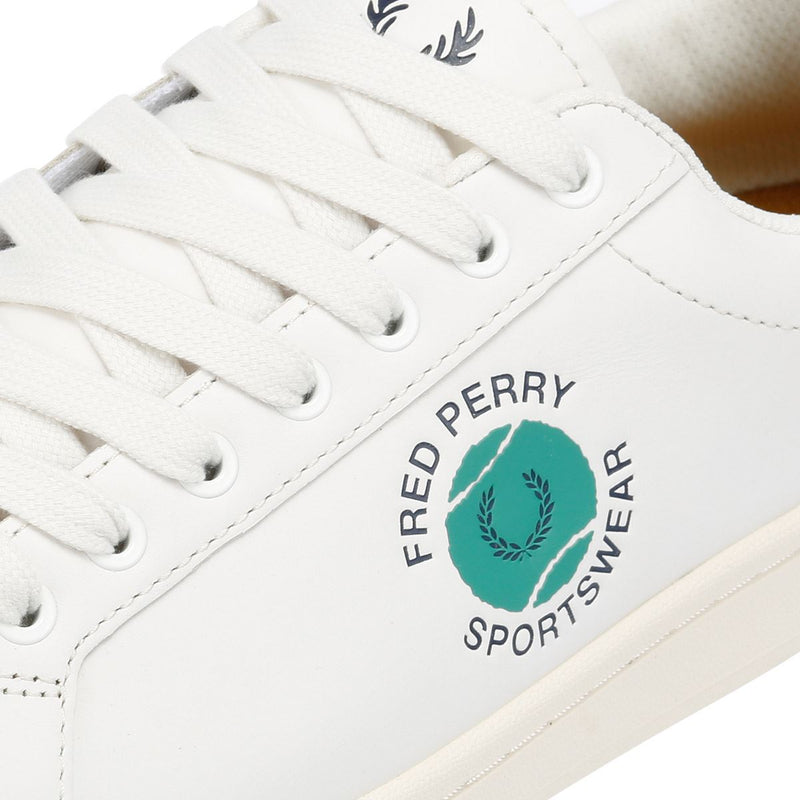 Fred Perry Tennis Cupsole Leder Herren Weiße Sneakers