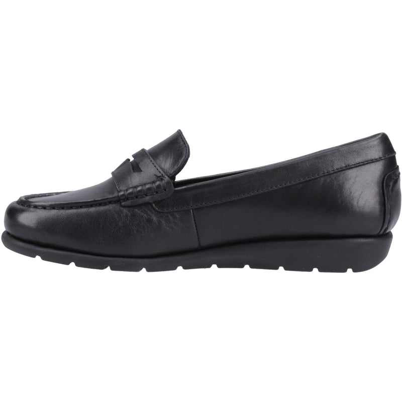 Hush Puppies Shelby Damen Schwarze Farbe Lederloafer