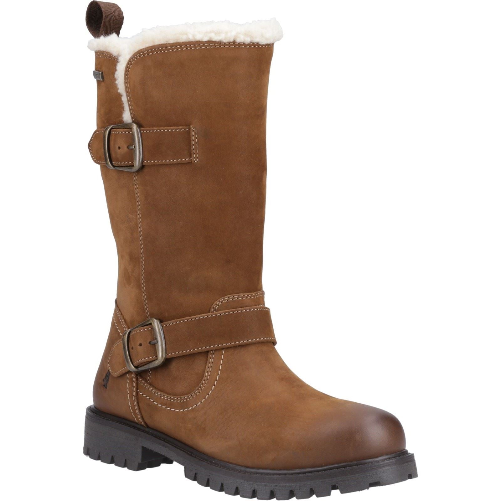 Hush Puppies Winnie Leder Damen Stiefeletten In Braun