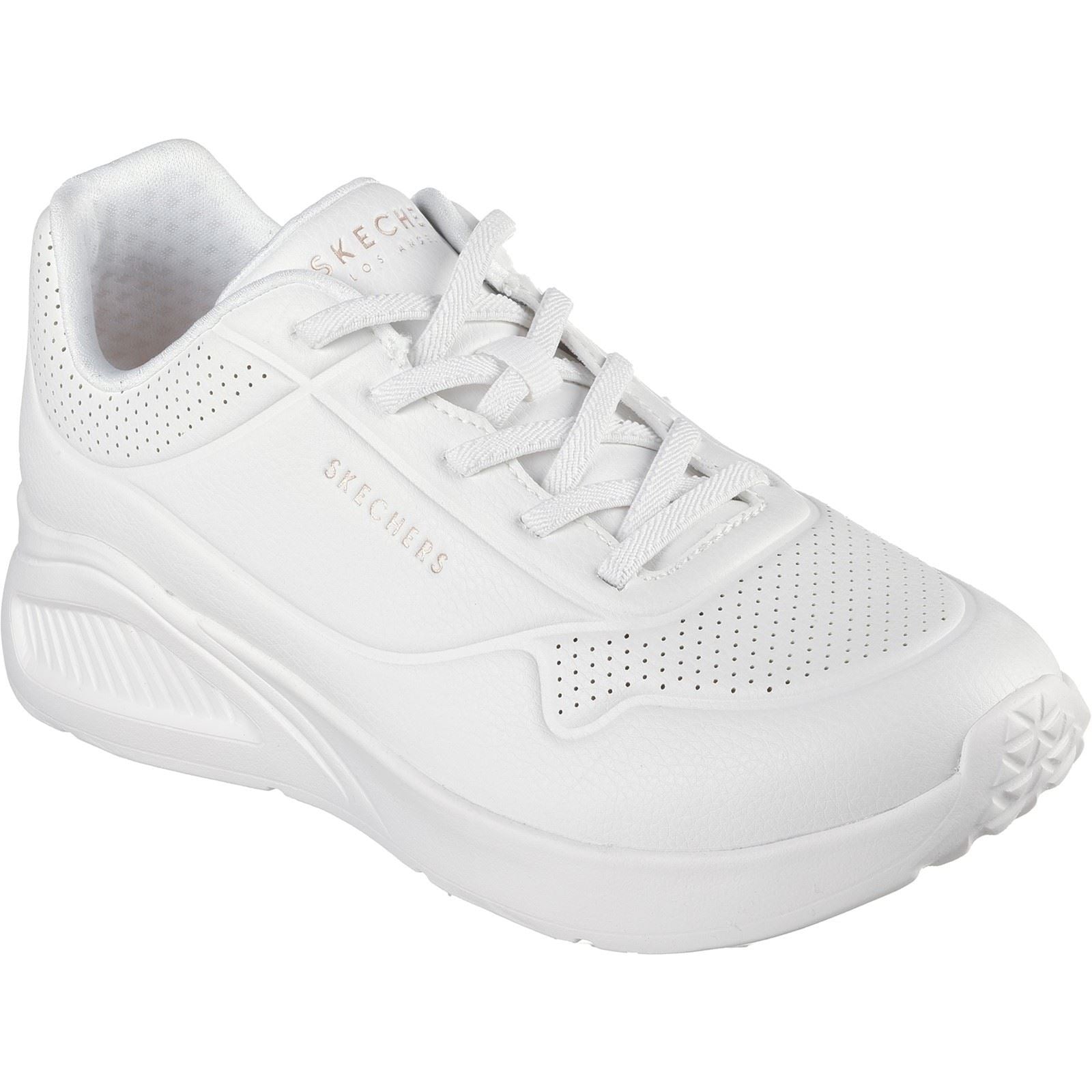 Skechers Uno Lite Lite Work Synthetik Damen Sneaker In Weiß