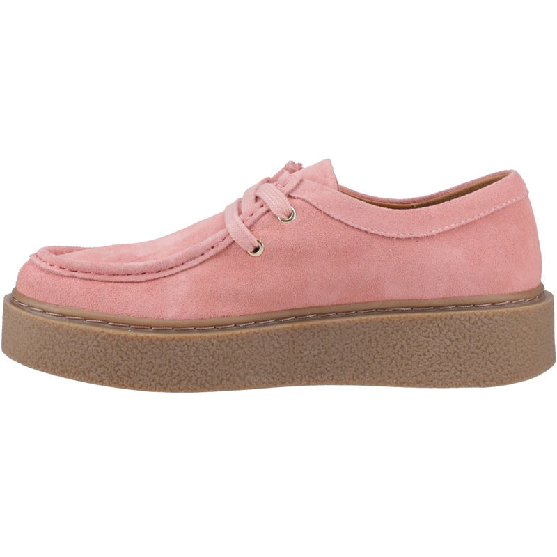 Hush Puppies Bridie Suede Damen Pink Mokassins Aus Leder