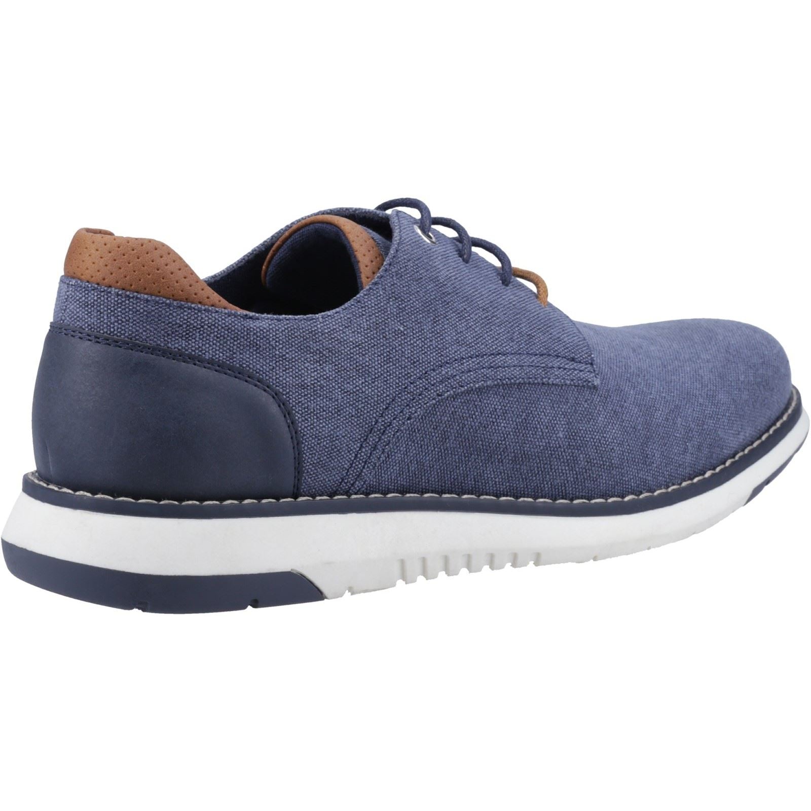 Hush Puppies Bruce Canvas Herren Schnürschuhe In Marineblau