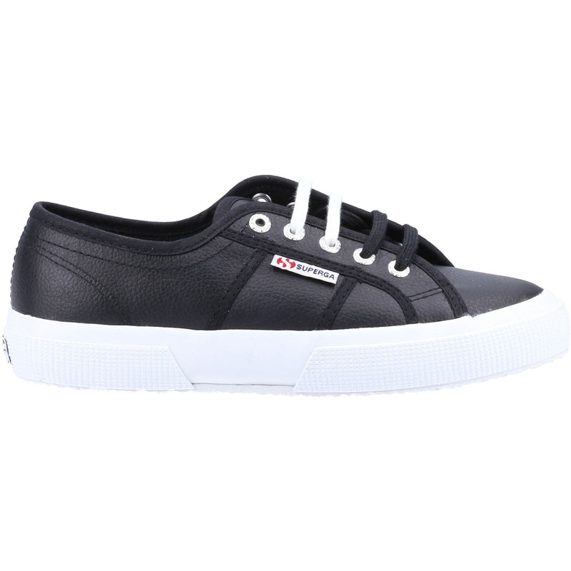 Superga 2750 Leder Herren Schwarz/Weiß Sneakers
