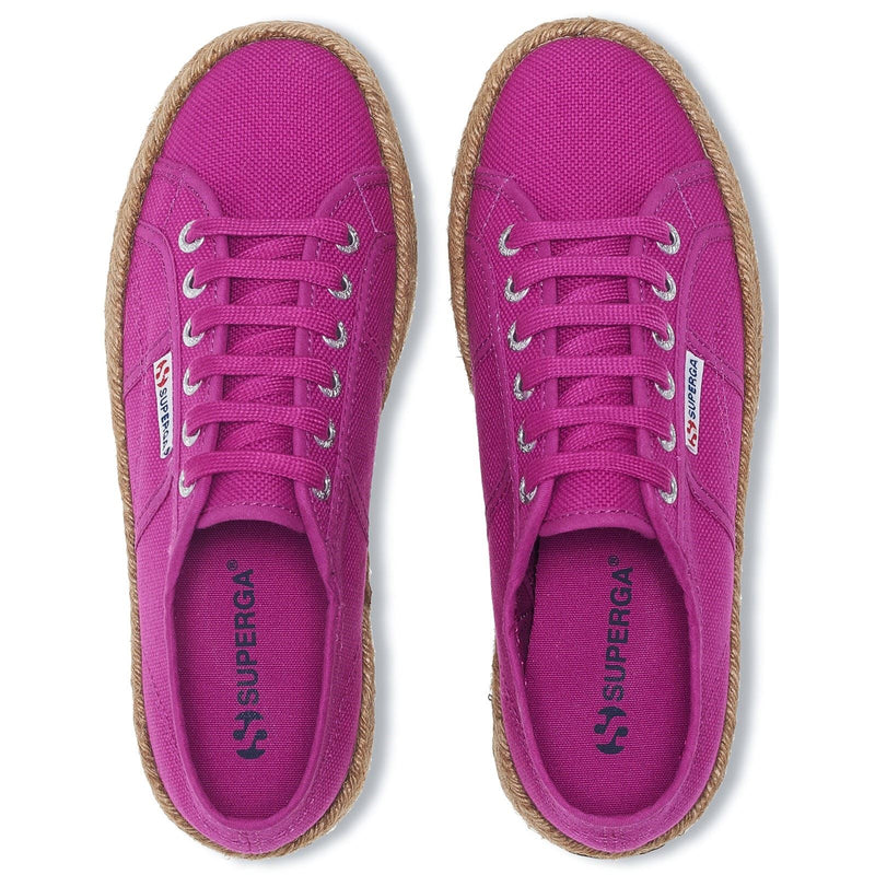 Superga 2790 Rope 100% Baumwolle Damenviolette Lila Turnschuhe