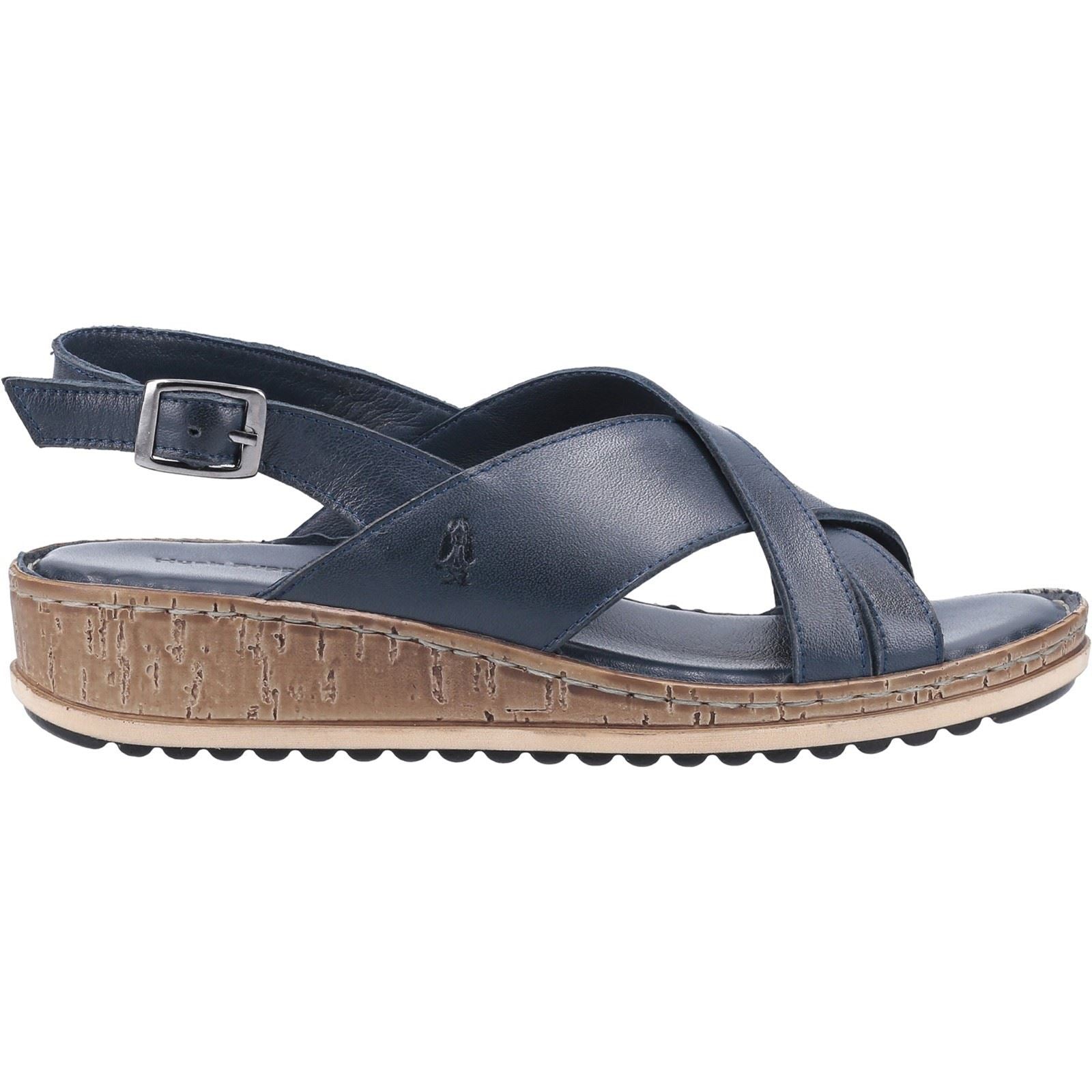 Hush Puppies Elena Leder Damen Navy Keilabsätze