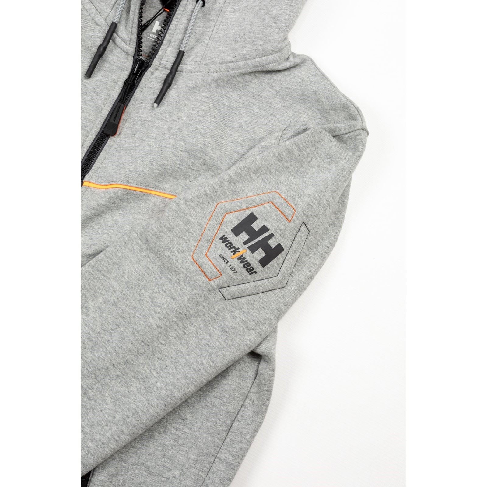 Helly Hansen Workwear Chelsea Evolution Baumwoll Herren Graues Kapuzensweatshirt